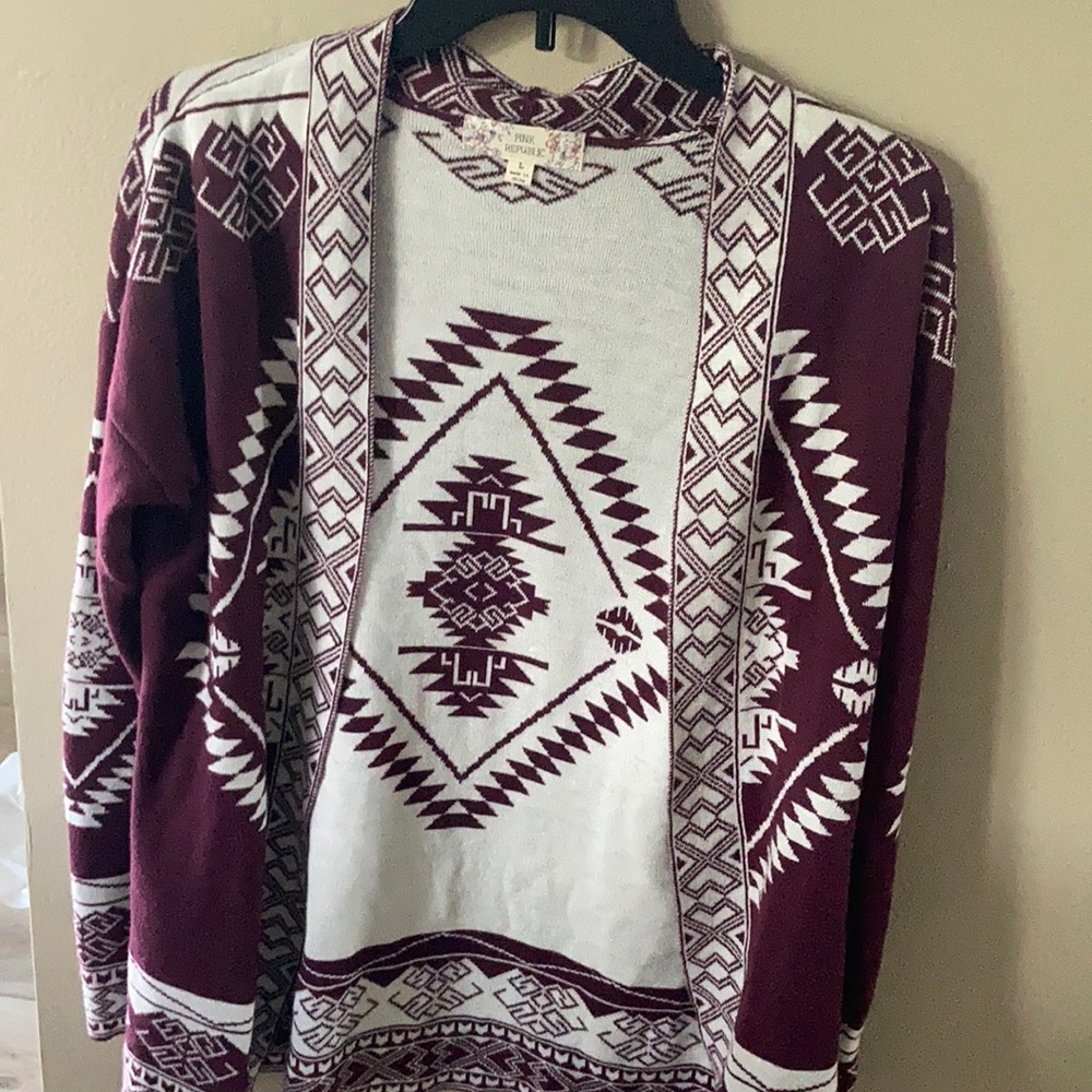 Aztec Print cardigan